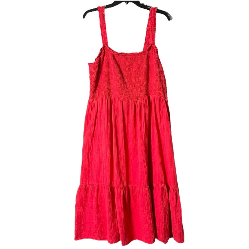 GAP Bright Red Midi Sundress